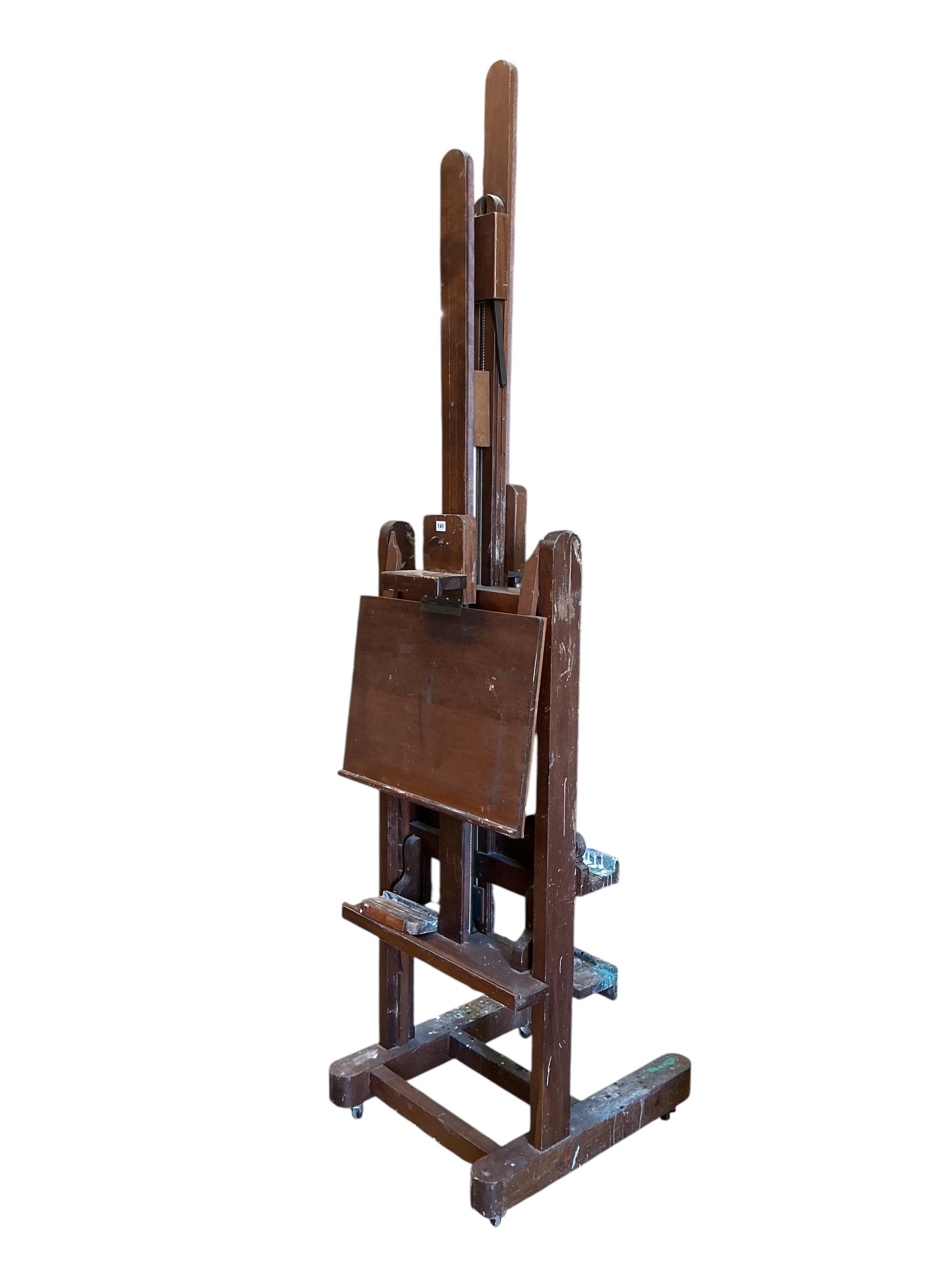 An artist's studio easel